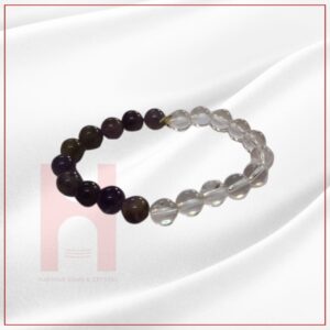 Clear Quartz & Lawa Bracelet